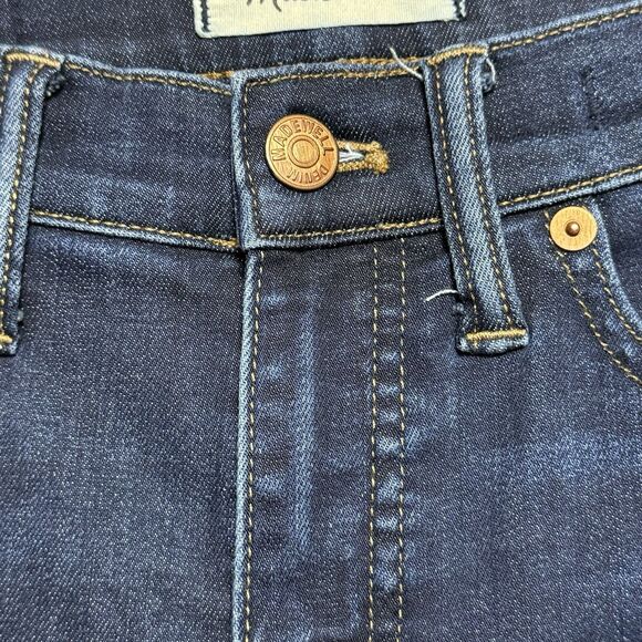 Madewell Larkspur Dark Wash 9-Inch High-Rise Skinny Jeans Women's 25S Stretch - Picture 5 of 16